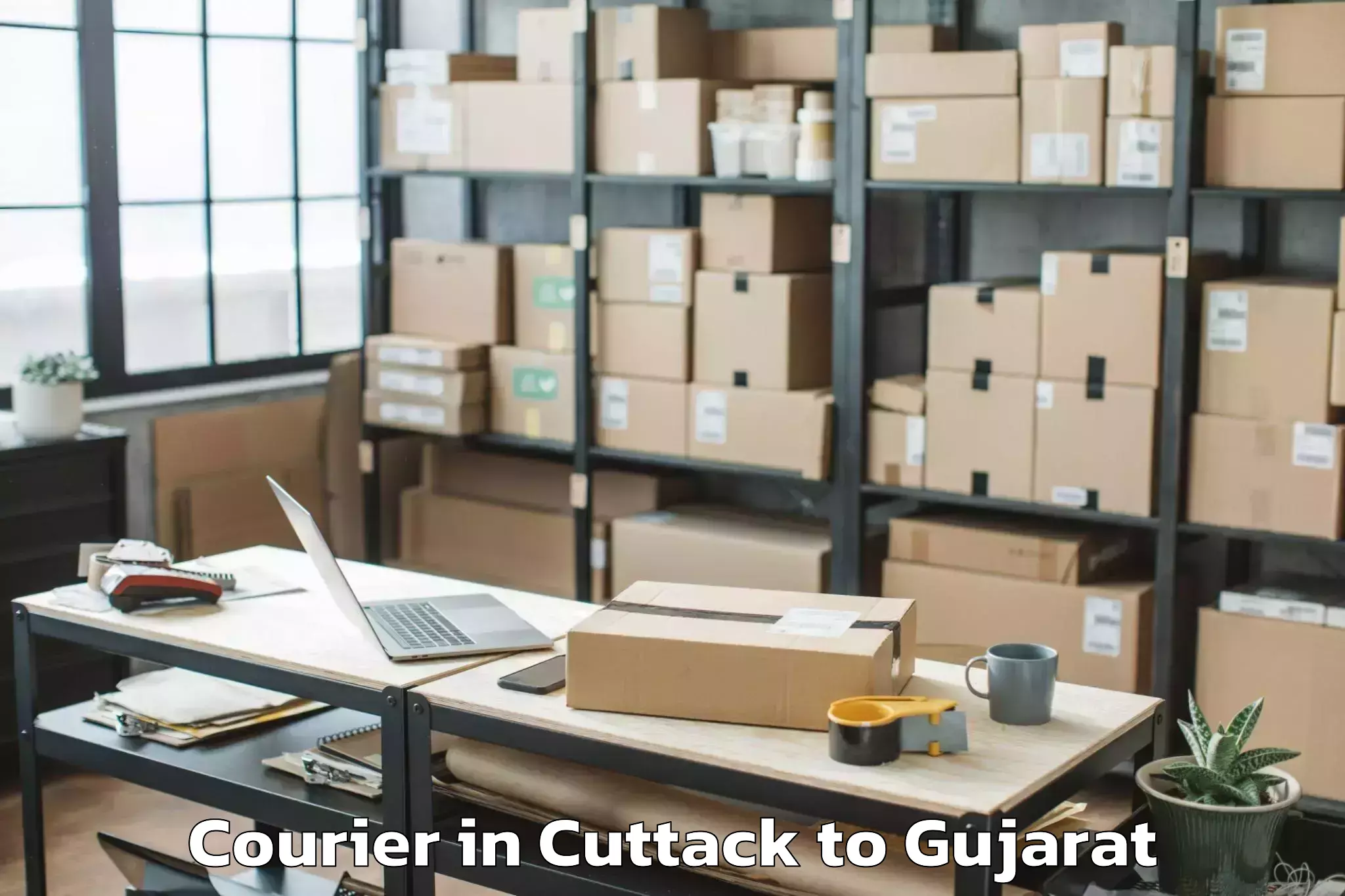 Book Cuttack to Kodinar Courier